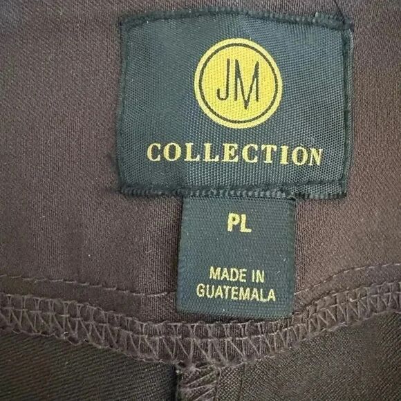 JM Collection Trousers Office Career Burgundy High Waist Pull On Pants LP - Picture 6 of 11